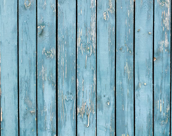 blaue Holzwand