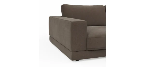 Megasofa Juni Lounge - B ca. 252 cm, Stoff, Mocca – Bild 2