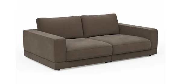 Megasofa Juni Lounge - B ca. 252 cm, Stoff, Mocca – Bild 7