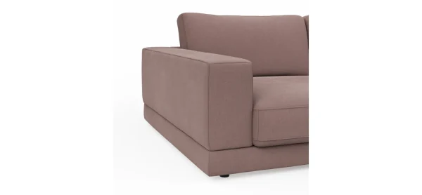 Megasofa Juni Lounge - B ca. 252 cm, Stoff, Rosé – Bild 3