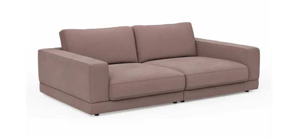 Megasofa Juni Lounge - B ca. 252 cm, Stoff, Rosé – Bild 6