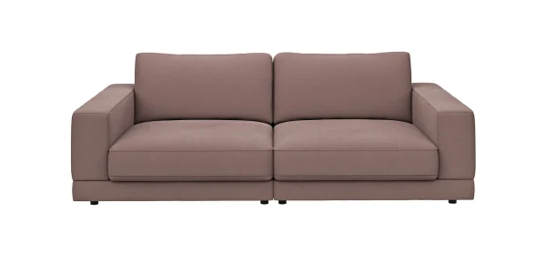 Megasofa Juni Lounge - B ca. 252 cm, Stoff, Rosé