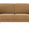 Sofa Tova - 2-Sitzer inkl. Rücken- und Armlehnfunktion, Kufe, Stoff, Kurkuma