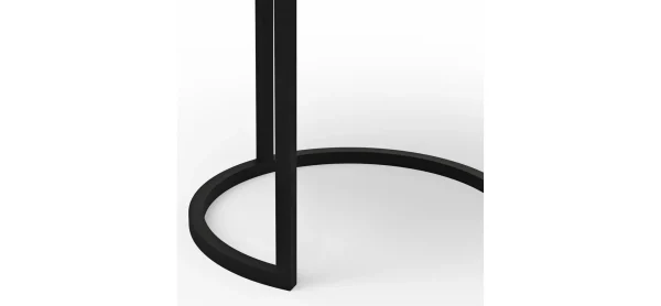 Beistelltisch Kai -LBH ca. 39x39x45 cm, Asteiche massiv, Schwarz – Bild 3