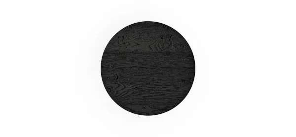 Beistelltisch Kai -LBH ca. 39x39x45 cm, Asteiche massiv, Schwarz – Bild 5