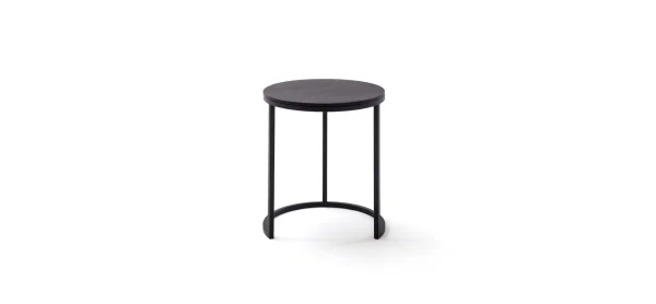 Beistelltisch Kai -LBH ca. 39x39x45 cm, Asteiche massiv, Schwarz – Bild 9