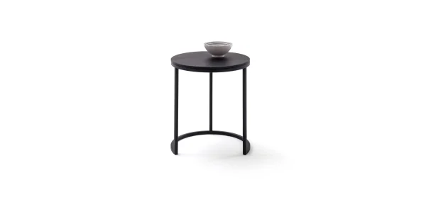 Beistelltisch Kai -LBH ca. 39x39x45 cm, Asteiche massiv, Schwarz – Bild 10