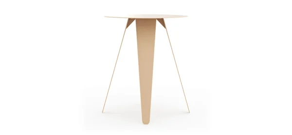 Beistelltisch Signe - BHT ca. 40x50x40 cm, Lack, Beige – Bild 4