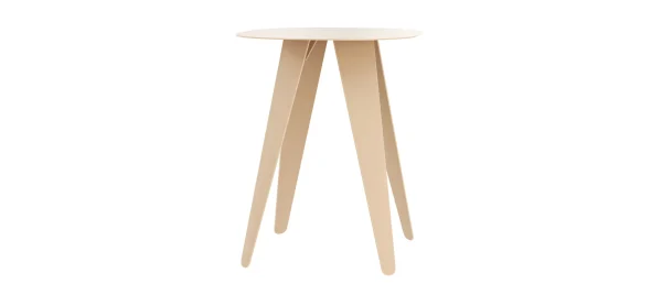 Beistelltisch Signe - BHT ca. 40x50x40 cm, Lack, Beige