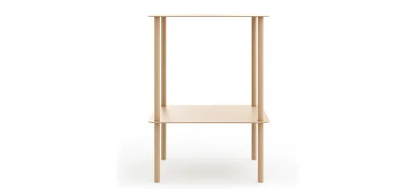 Beistelltisch Dagny - BHT ca. 40x55x40 cm, Quadratisch, Metall, Beige – Bild 5