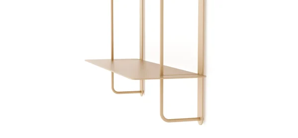 Wandregal Dagny - BHT ca. 60x85x18 cm, Metall, Beige – Bild 3