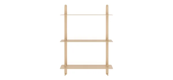 Wandregal Dagny - BHT ca. 60x85x18 cm, Metall, Beige – Bild 5