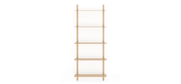 Wandregal Dagny - BHT ca. 60x146x18 cm, Metall, Beige – Bild 5