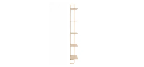Wandregal Dagny - BHT ca. 60x146x18 cm, Metall, Beige – Bild 6