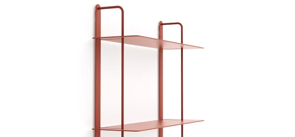 Wandregal Dagny S - BHT ca. 60x85x18 cm, Metall, Camparirot – Bild 2