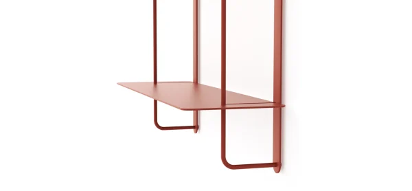 Wandregal Dagny S - BHT ca. 60x85x18 cm, Metall, Camparirot – Bild 3
