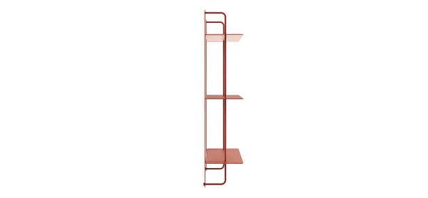 Wandregal Dagny S - BHT ca. 60x85x18 cm, Metall, Camparirot – Bild 6