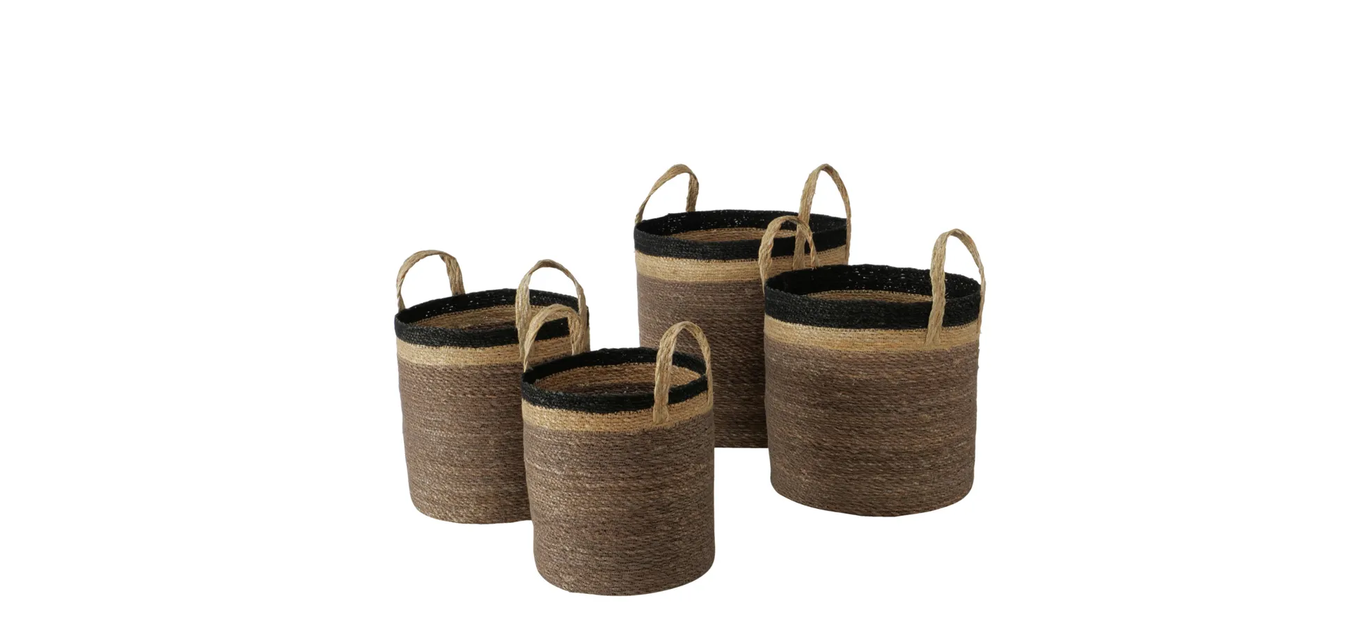 Deko-Korb - HØ ca. 37x30 cm, Seegras – Bild 5