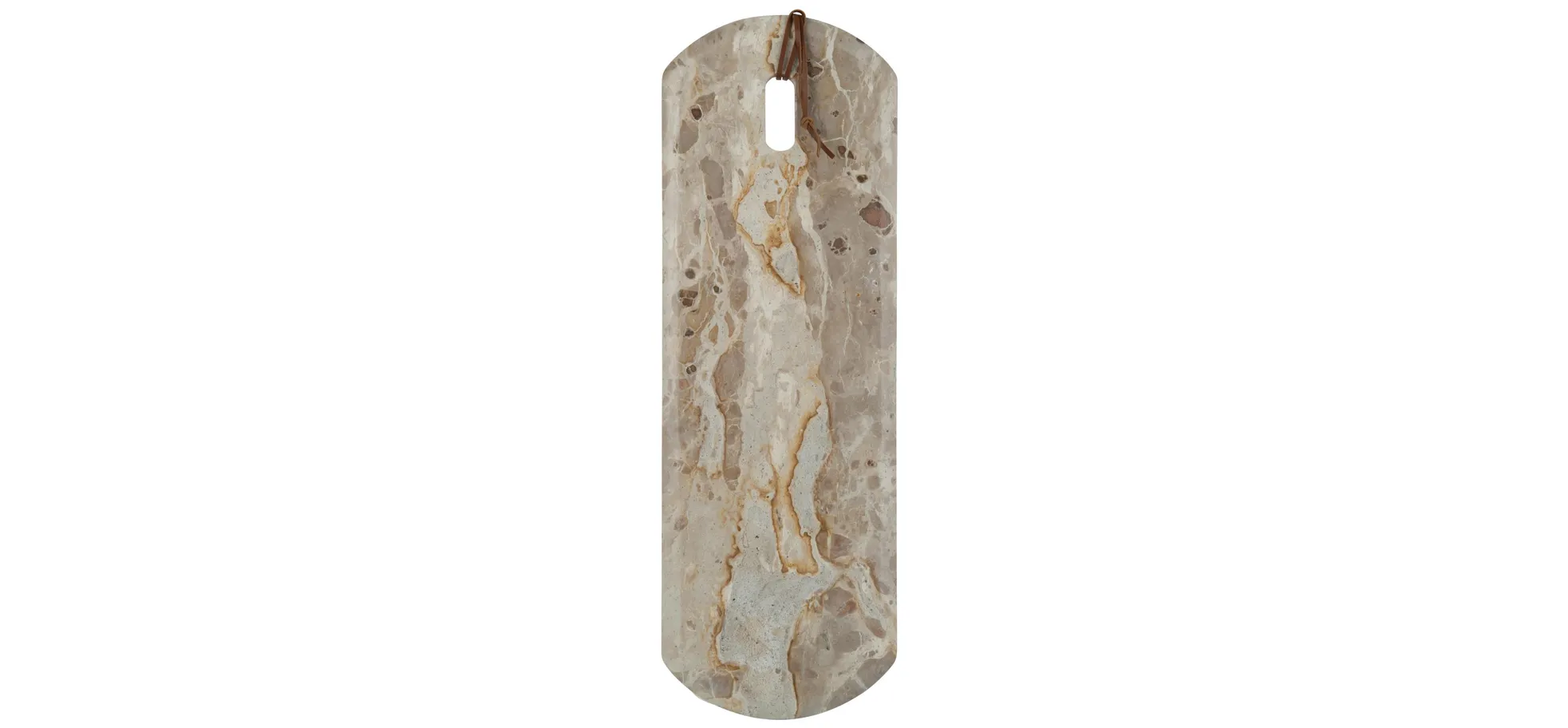 Servier-Brett - LBH ca. 60x20x2 cm, Marmor Beige
